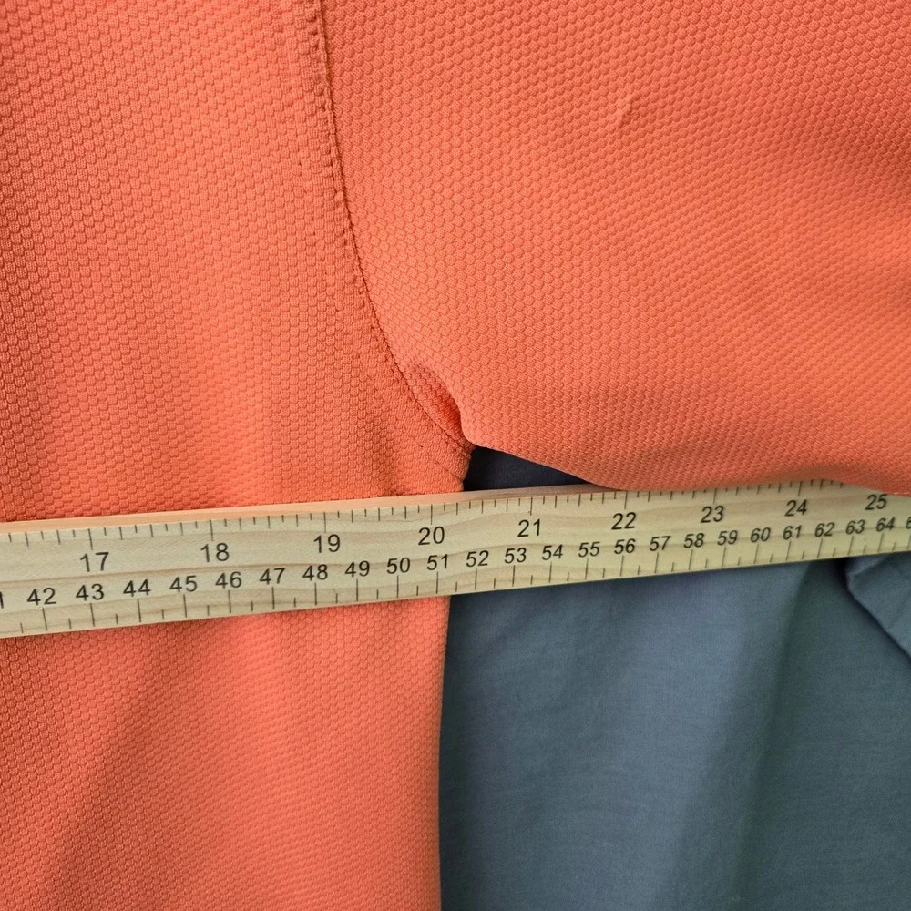 Grand Slam Golf Polo Shirt Orange Textured Short‎ Sleeve Mens M/M
